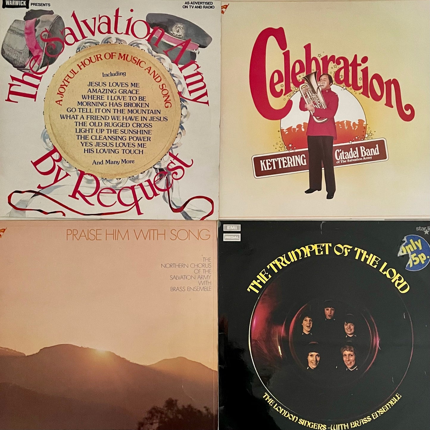 Vinyl Record Job Lot 20 x 12" - Salvation Army