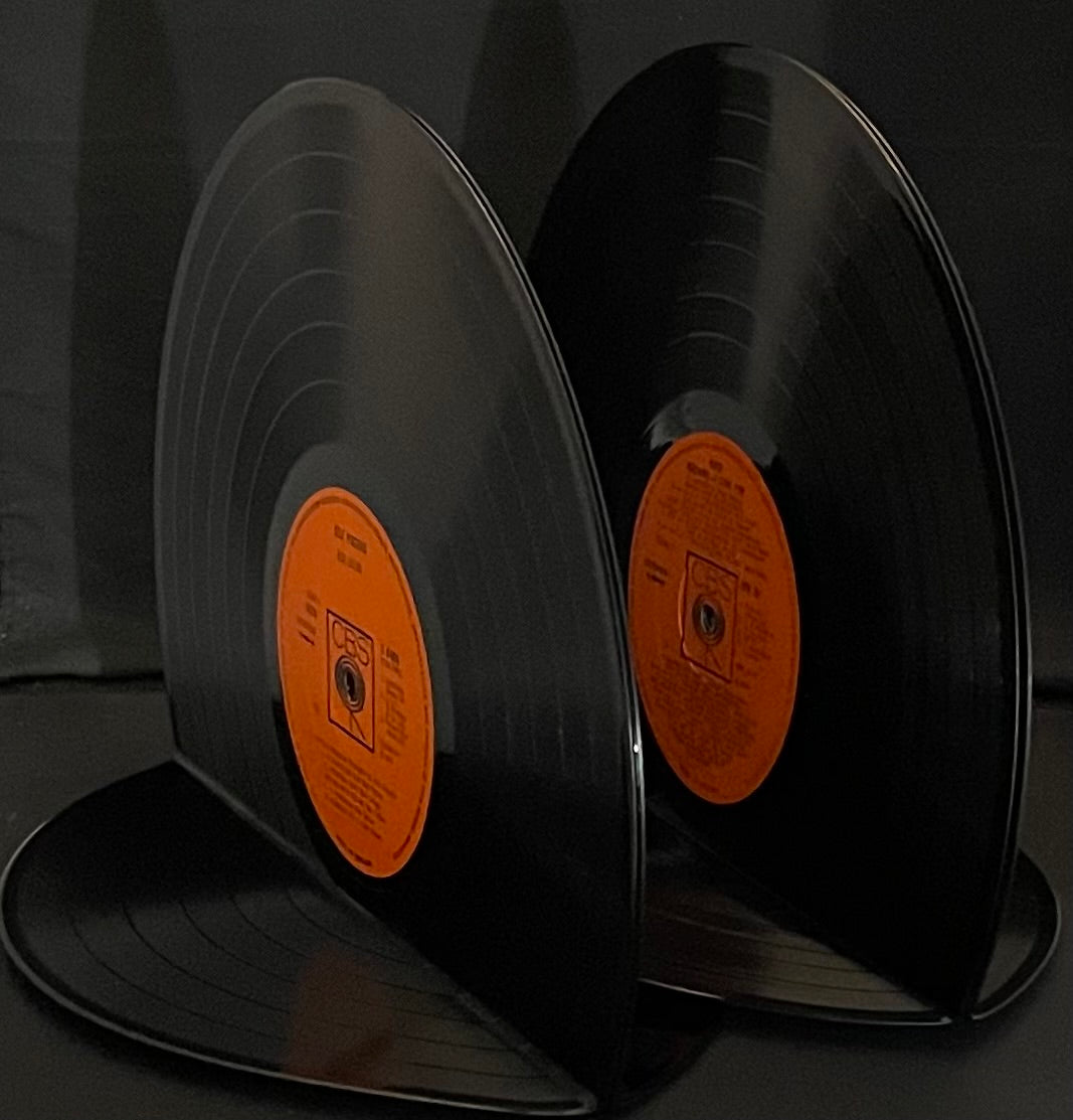 The 'CBS' 12" Vinyl Record Bookends