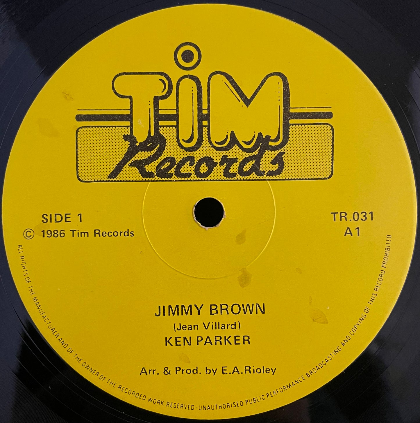 Ken Parker / Jackie Edwards – Jimmy Brown / All Shook Up – USED Vinyl 12" Single