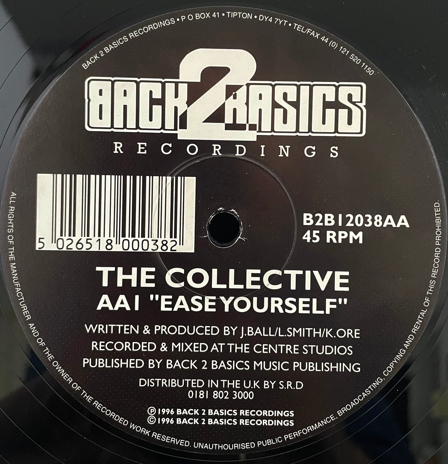 The Collective – L.I.F.E / Ease Yourself – USED Vinyl 12" Single