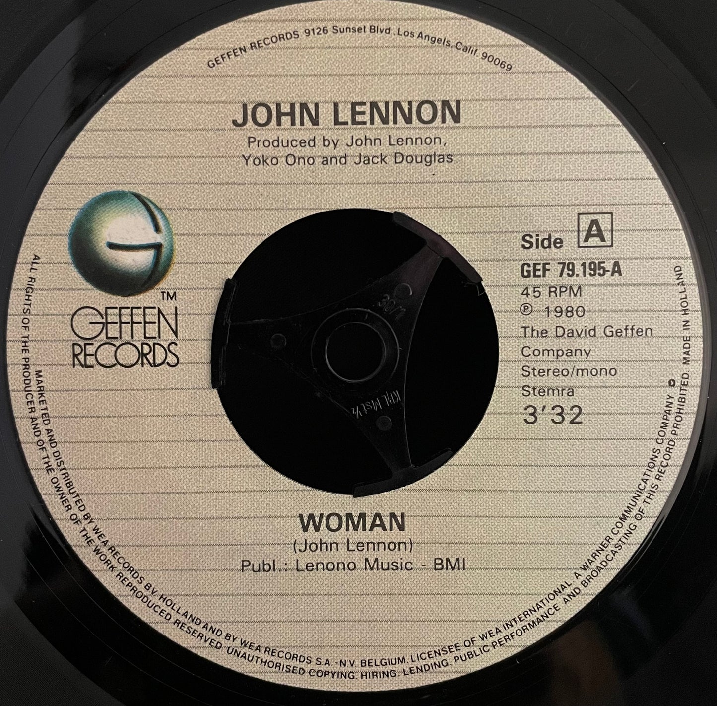 John Lennon – Woman – USED Vinyl 7" Single