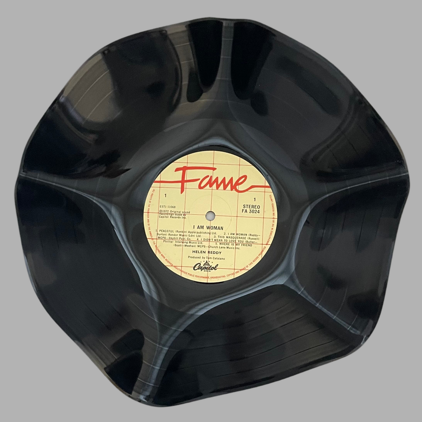 The 'Fame’ 12" Vinyl Record Bowl