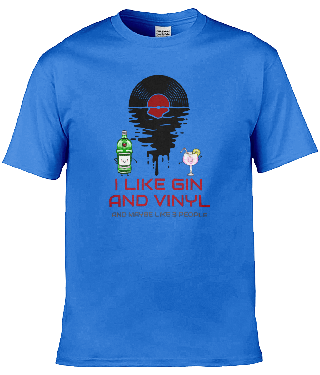 I Like Gin & Vinyl - Gildan Softstyle T-Shirt