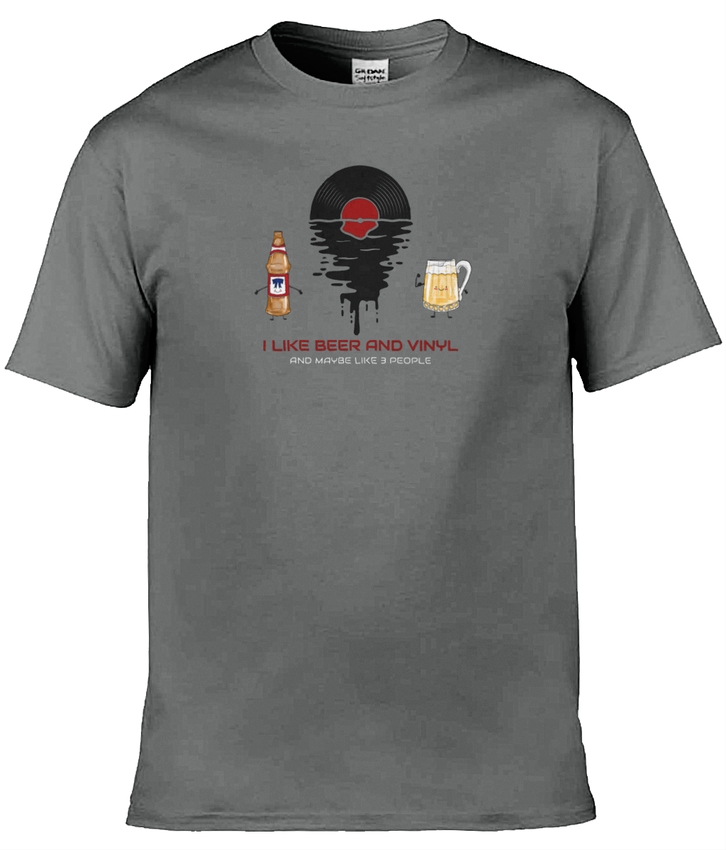 I Like Beer & Vinyl - 5 - Gildan Softstyle T-Shirt