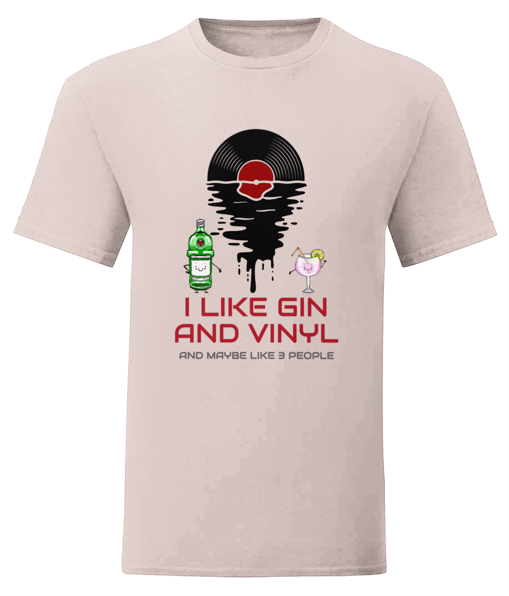 I Like Gin & Vinyl - Fruit of the Loom T-Shirt