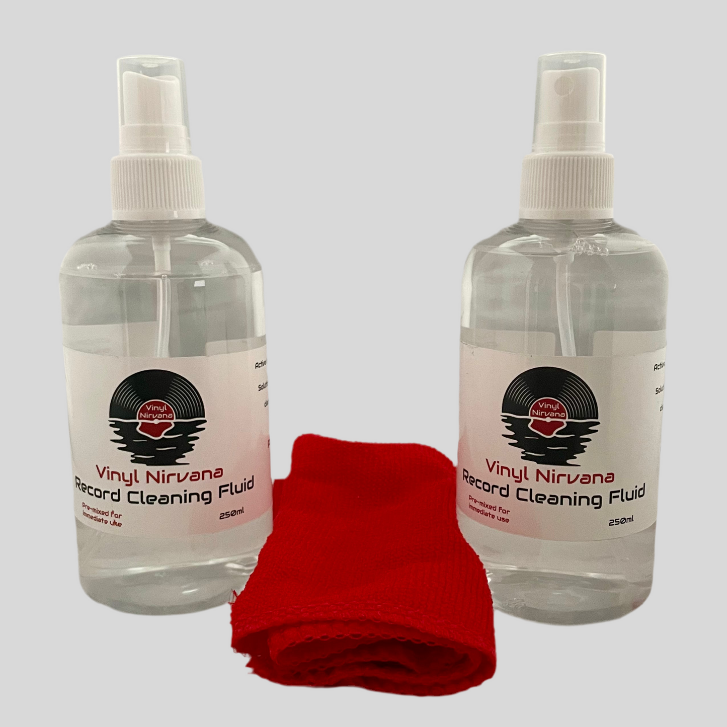 Vinyl Nirvana Record Cleaning Fluid - 250ml with FREE Microfibre Cloth