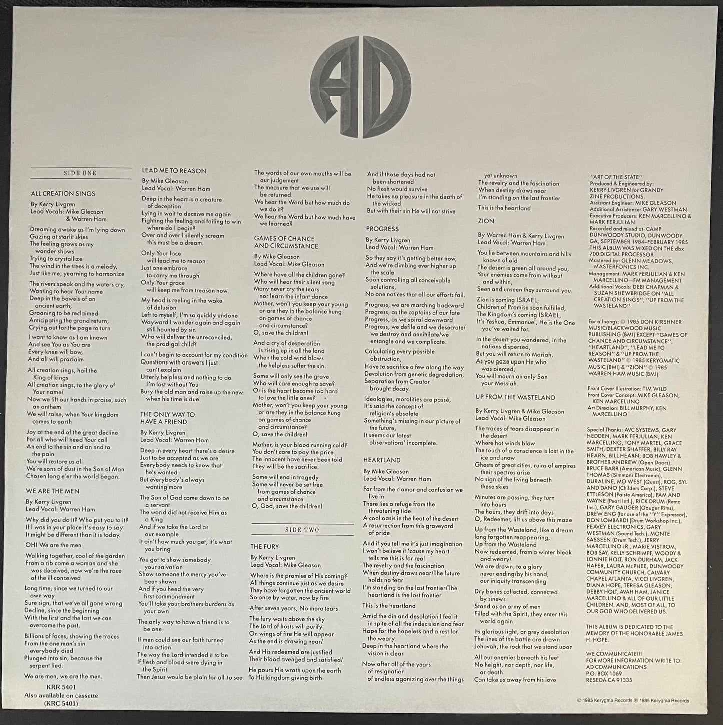 AD – Art Of The State – USED Vinyl LP