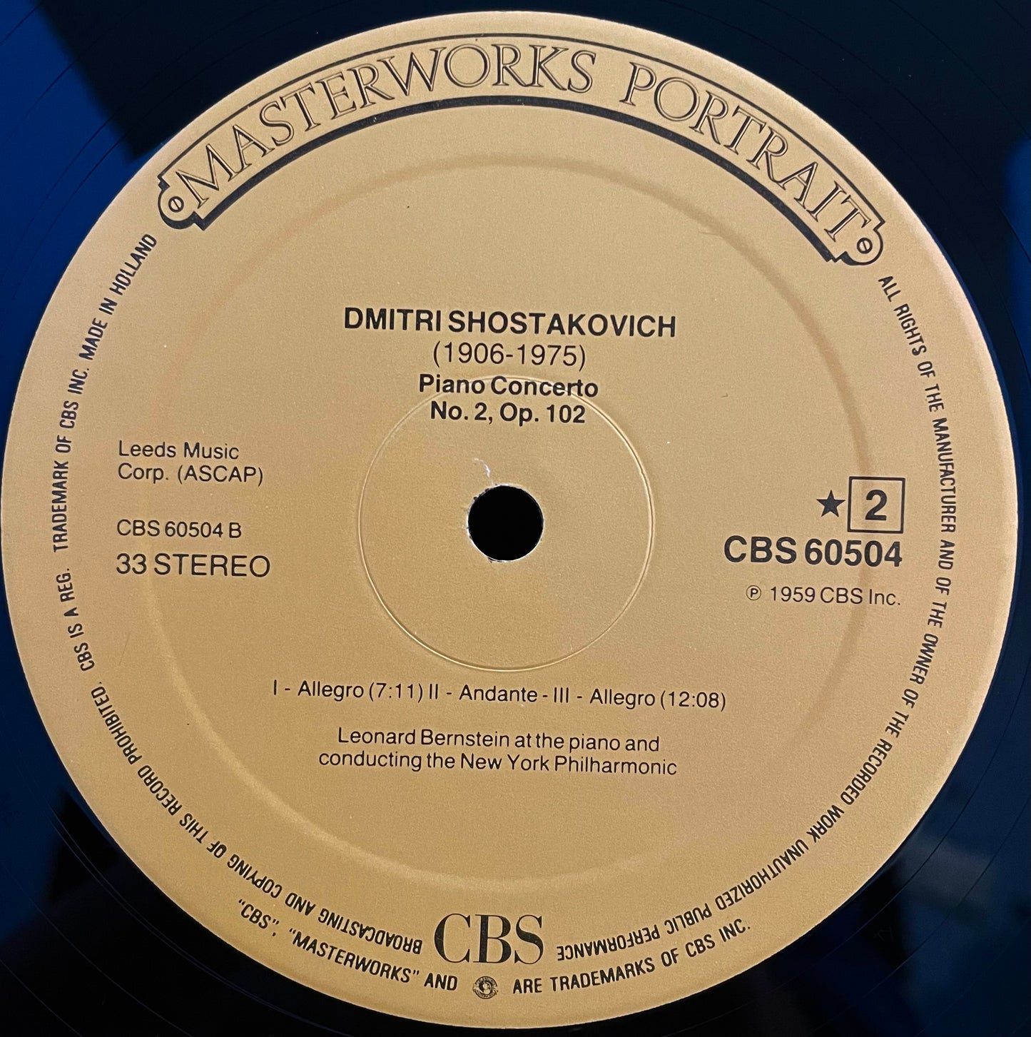 Shostakovich - Previn, Bernstein – Piano Concertos Nos. 1 & 2– USED Vinyl LP