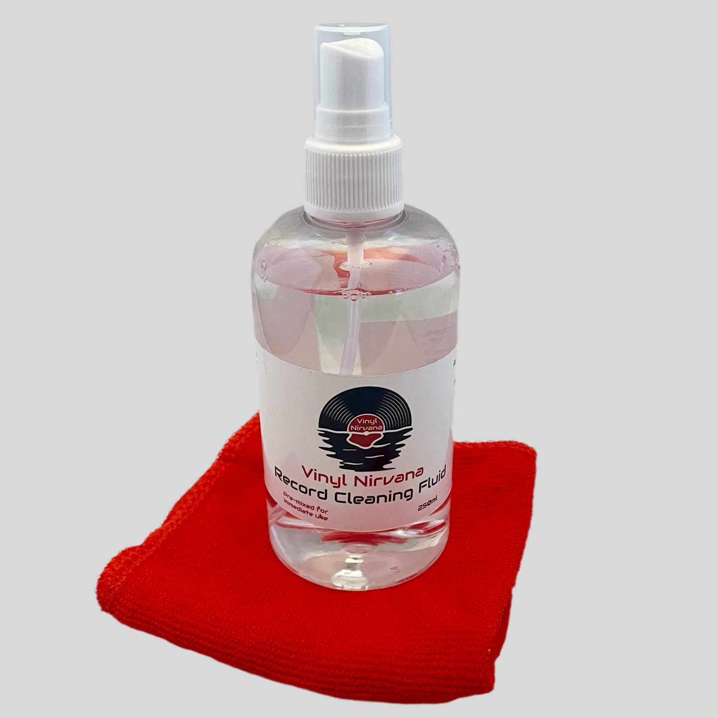 Vinyl Nirvana Record Cleaning Fluid - 250ml with FREE Microfibre Cloth