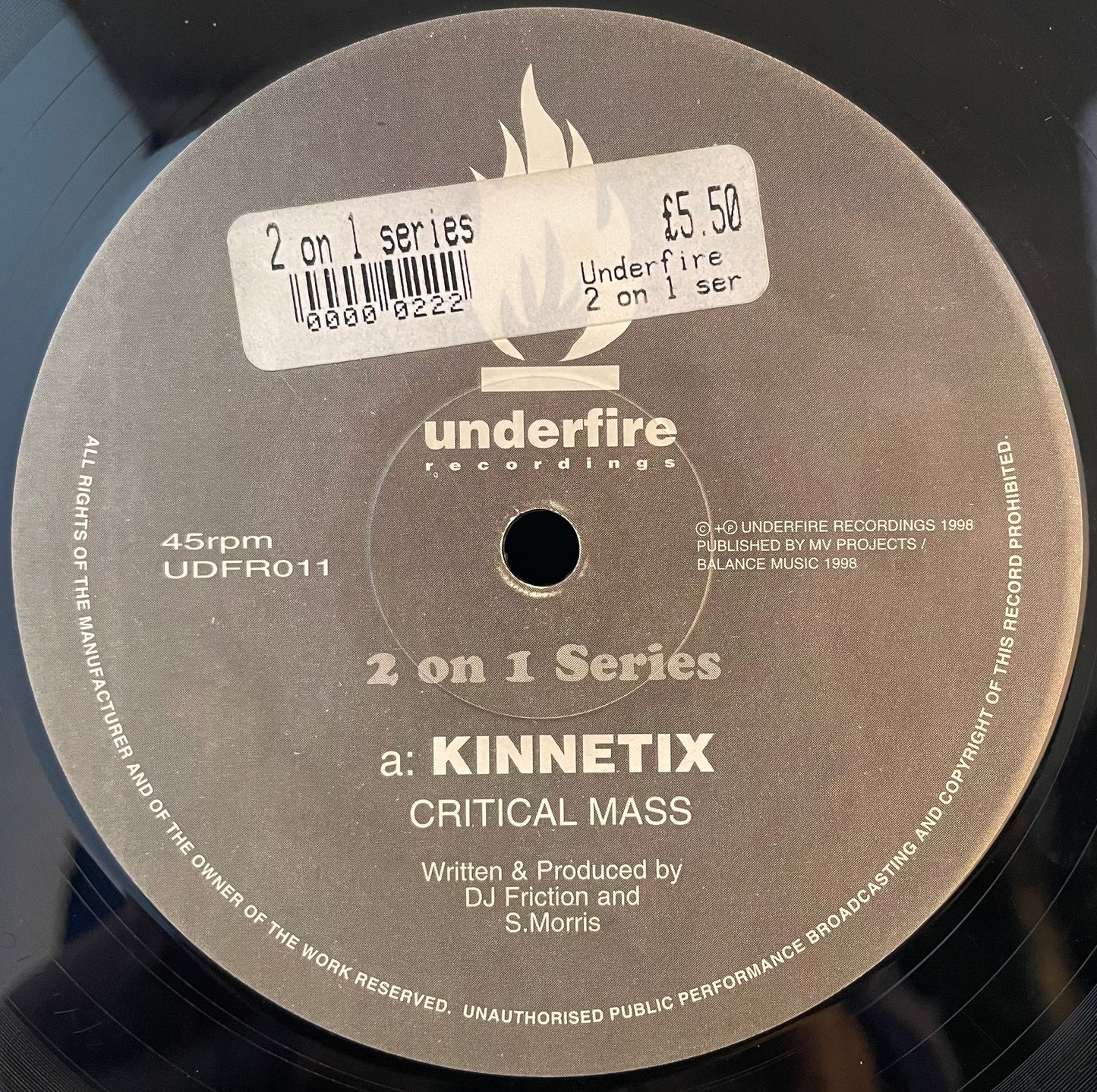 Kinnetix / Kraken – Critical Mass / Warped – USED Vinyl 12" Single