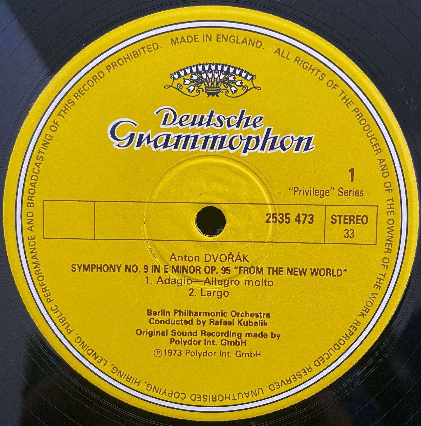 Antonín Dvořák - Kubelik – Symphony No. 9 "From The New World" - USED Vinyl LP