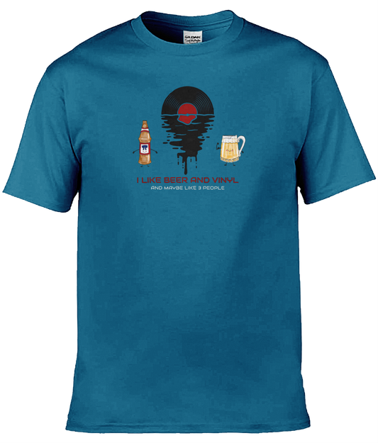 I Like Beer & Vinyl - 5 - Gildan Softstyle T-Shirt