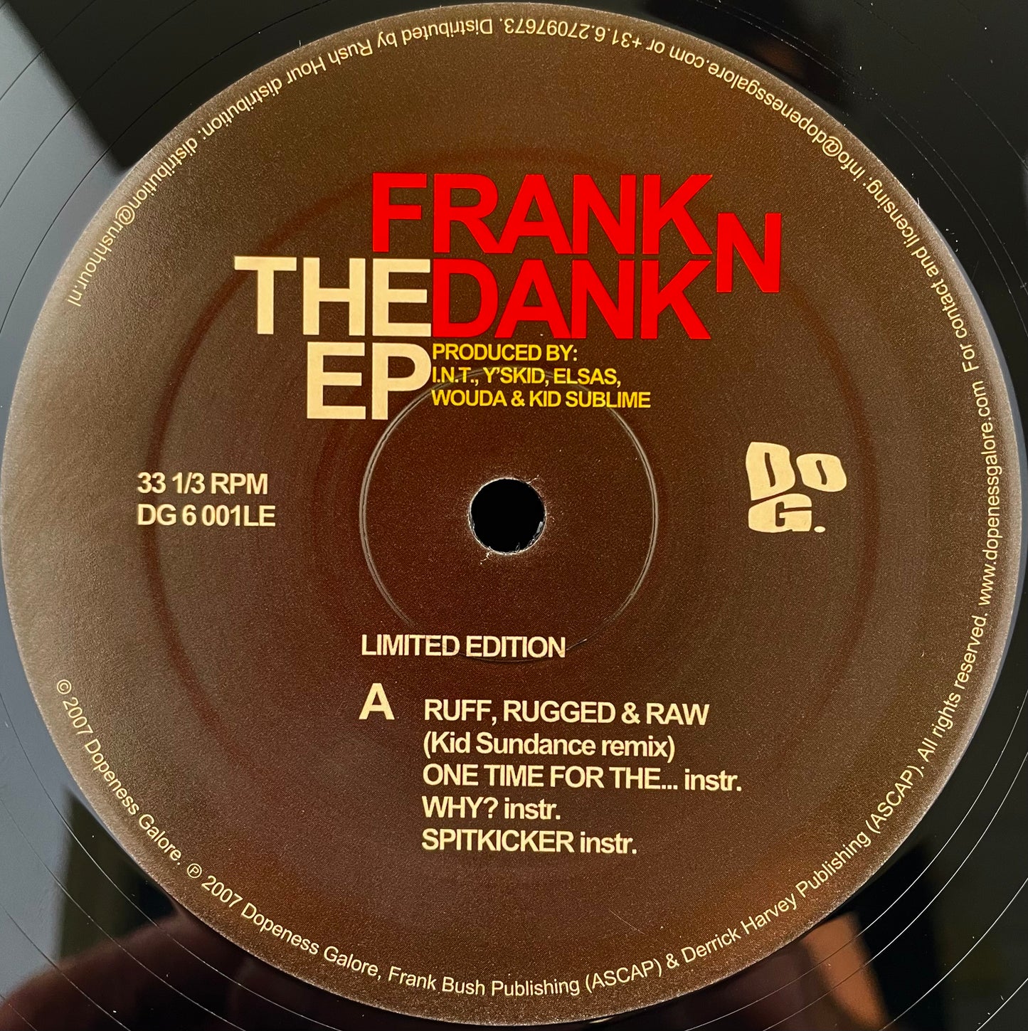 Frank N Dank – The EP - USED Vinyl 12" 2EP