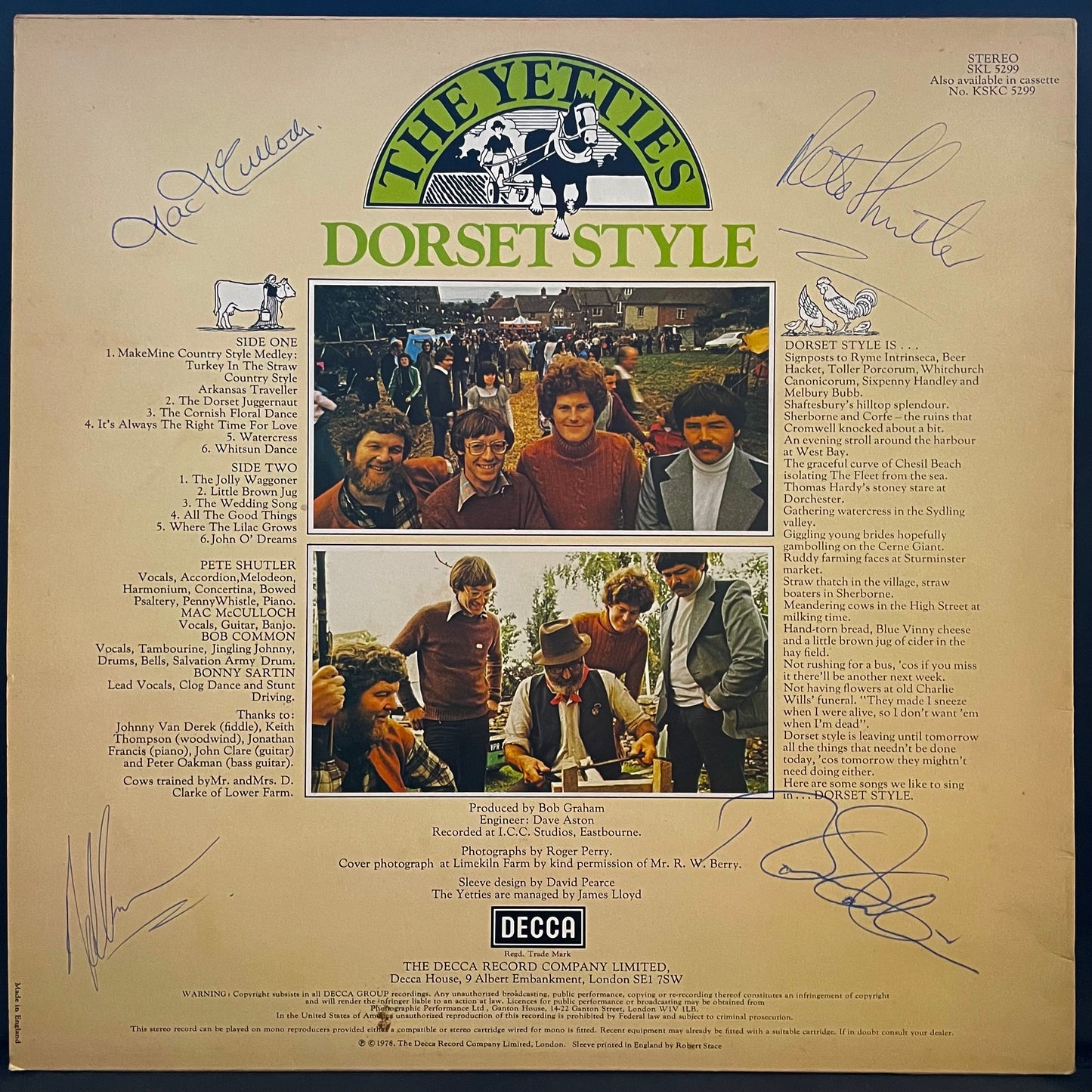 The Yetties – Dorset Style – USED Vinyl LP SIGNED