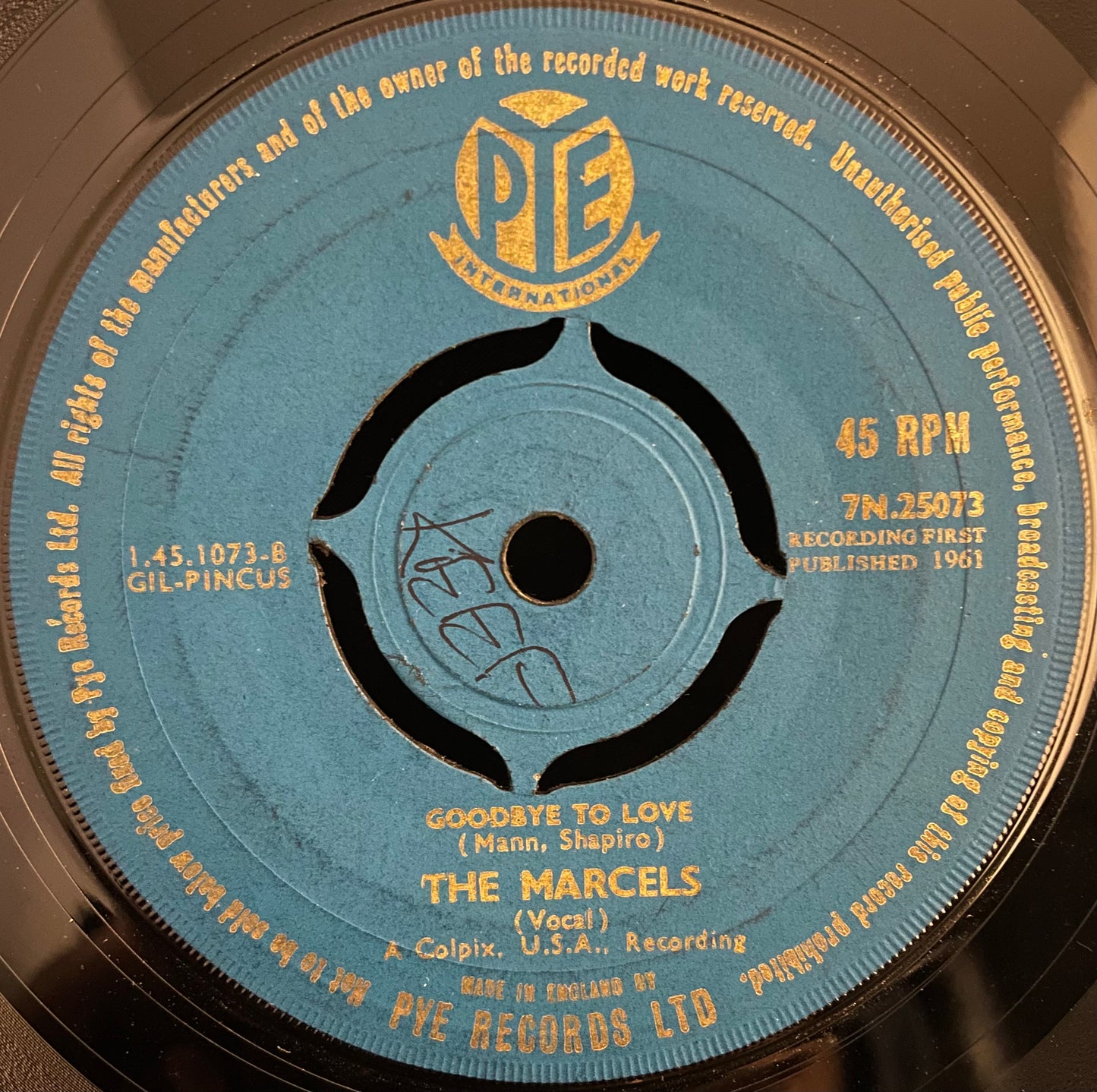 The Marcels – Blue Moon – USED Vinyl 7" Single