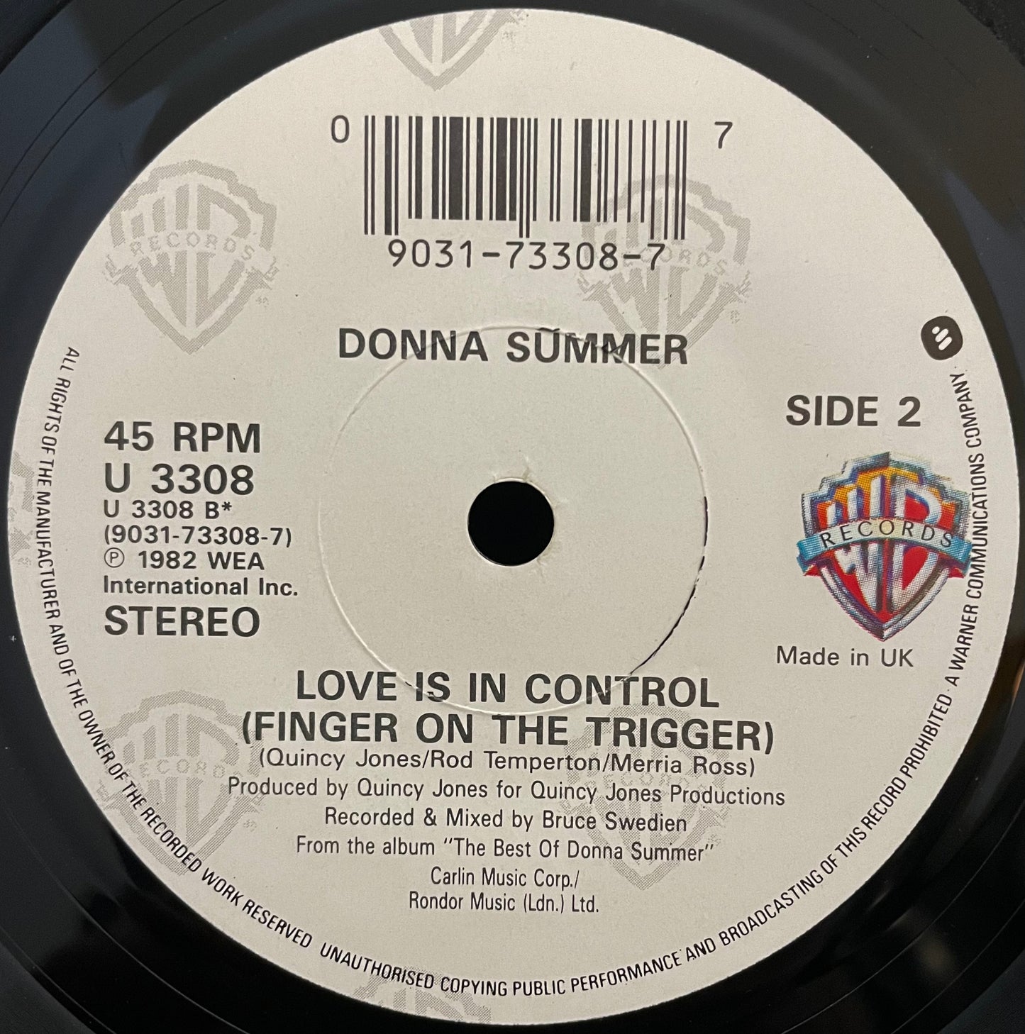 Donna Summer – Breakaway (Remix) – USED Vinyl 7" Single