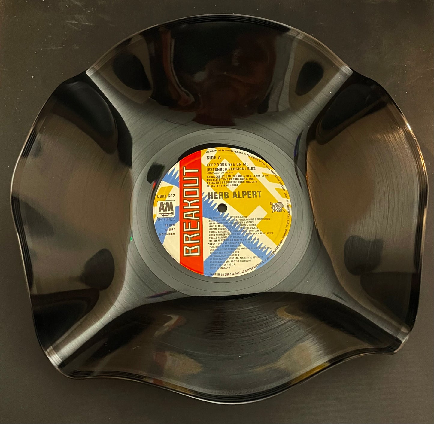 The 'Breakout' 12" Vinyl Record Bowl