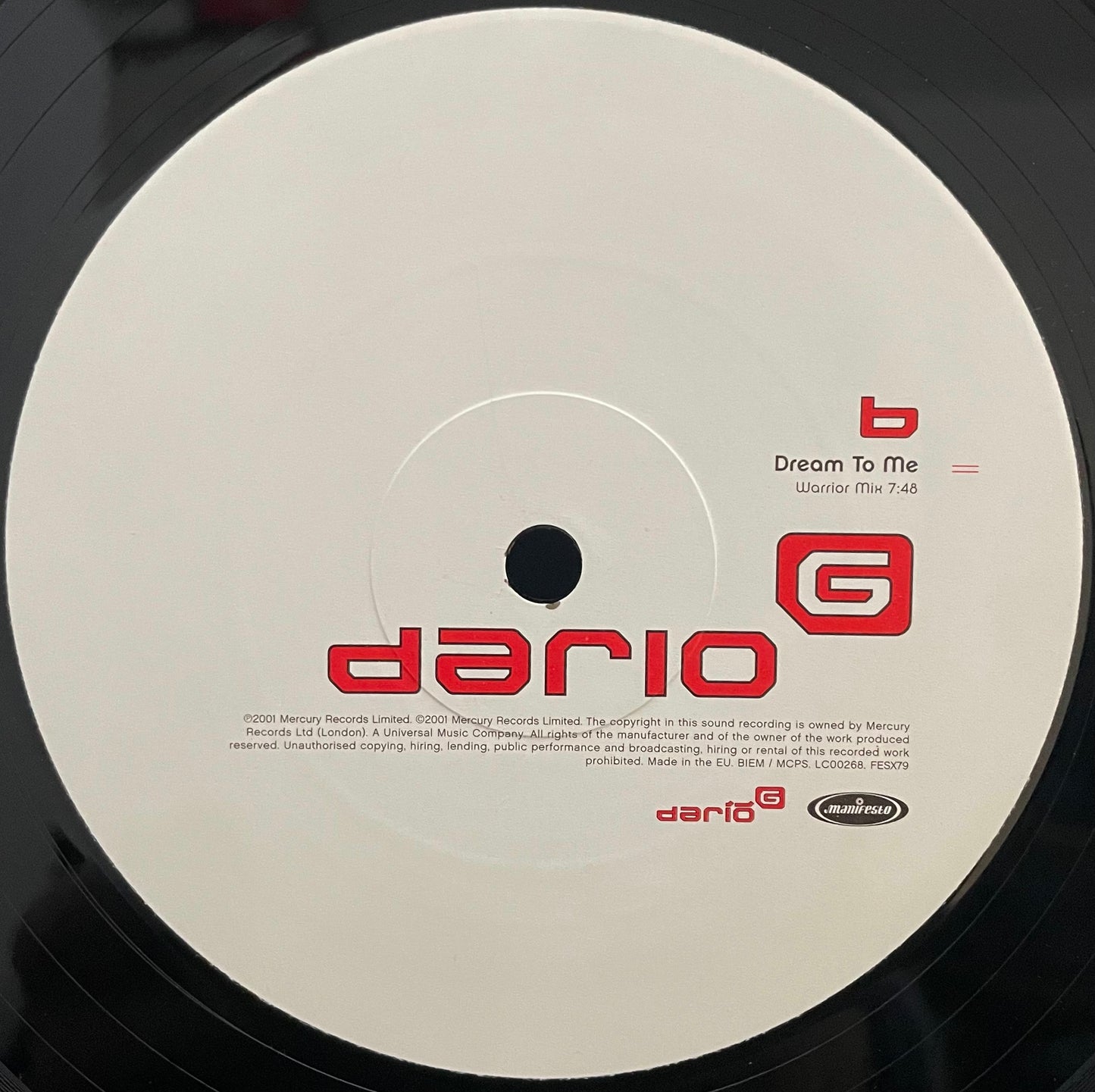 Dario G – Dream To Me – USED Vinyl 12" Single 33⅓rpm