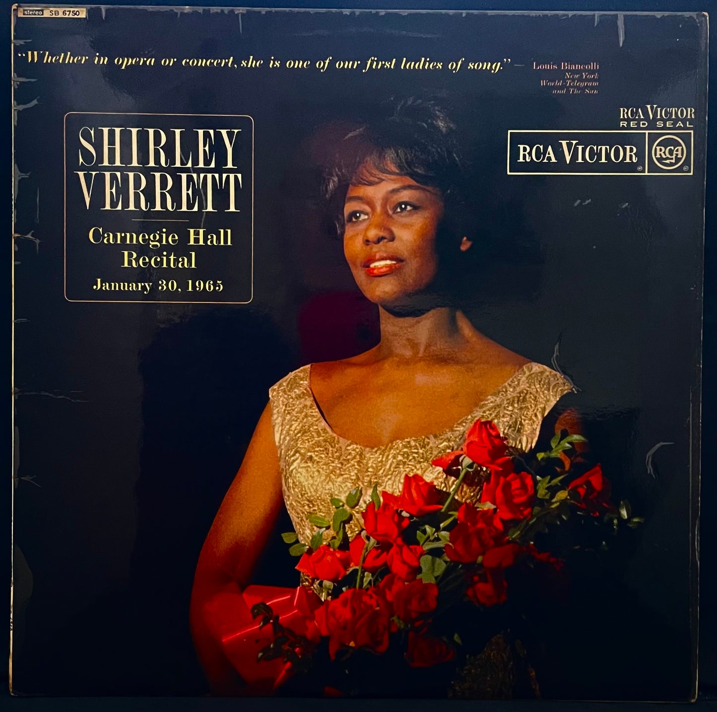 Shirley Verrett – Carnegie Hall Recital - January 30, 1965 – USED Vinyl LP