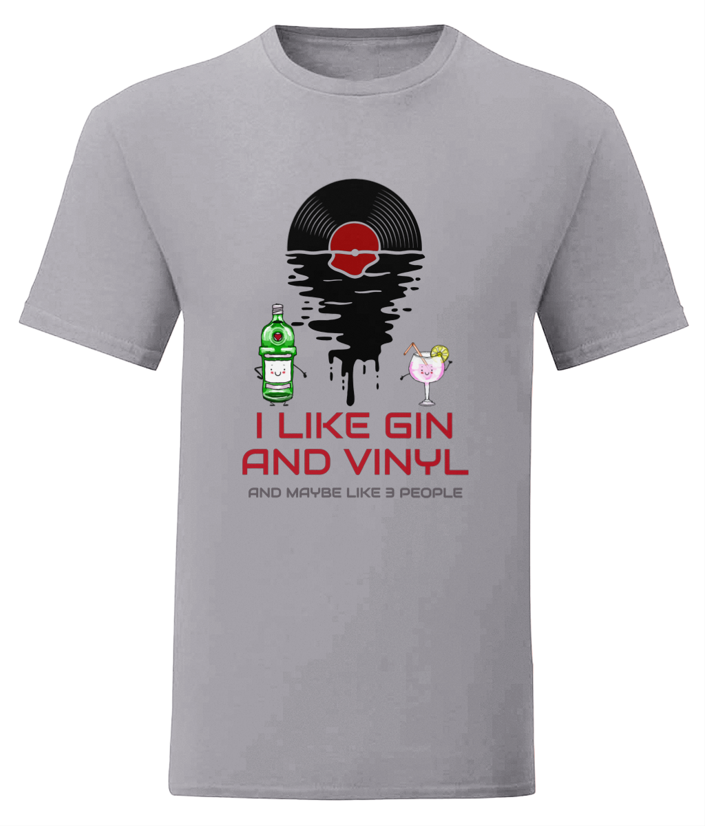 I Like Gin & Vinyl - Fruit of the Loom T-Shirt