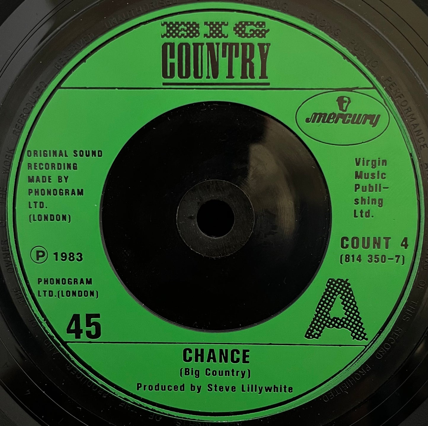 Big Country – Chance – USED Vinyl 7" Single