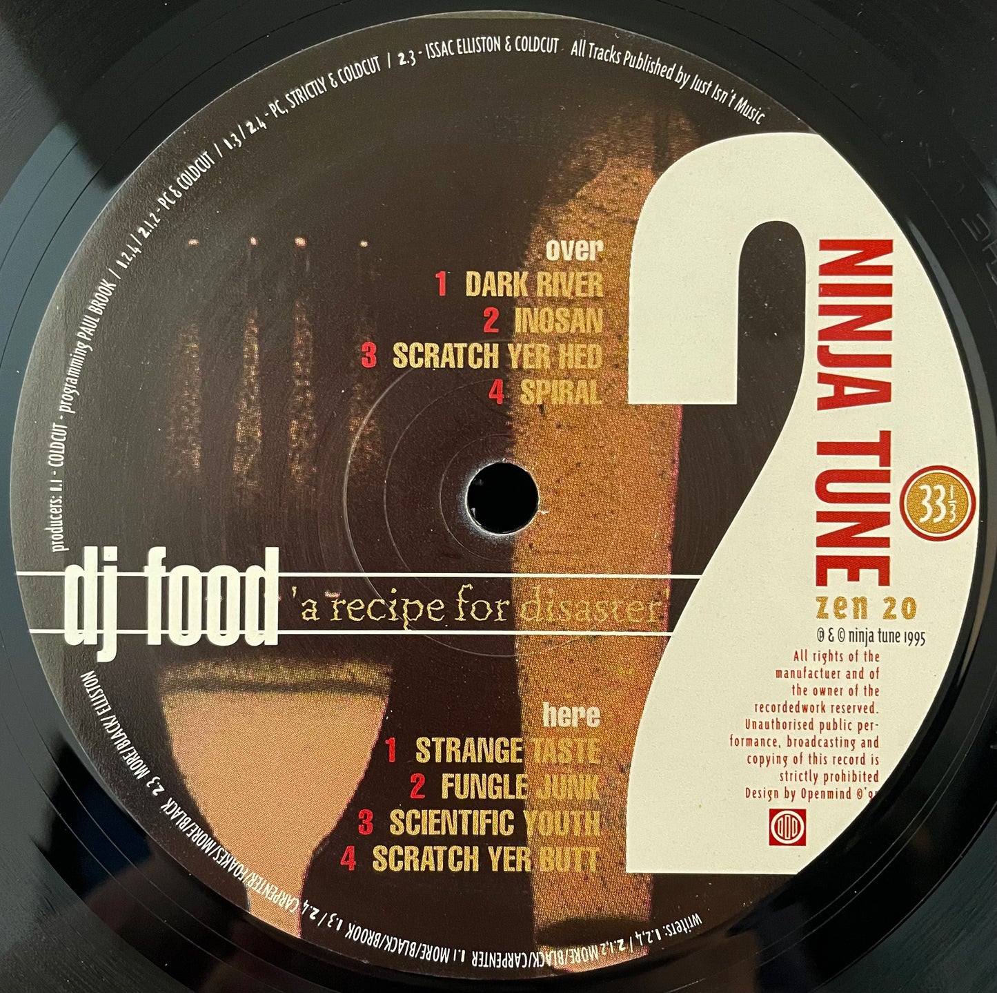 DJ Food – A Recipe For Disaster – USED Vinyl 2LP