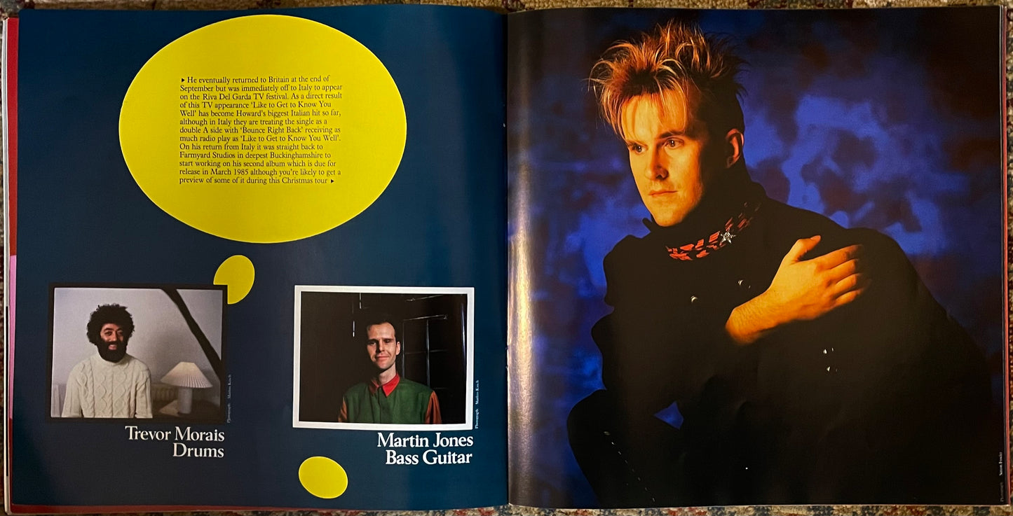 Howard Jones Christmas 1984 Tour Programme