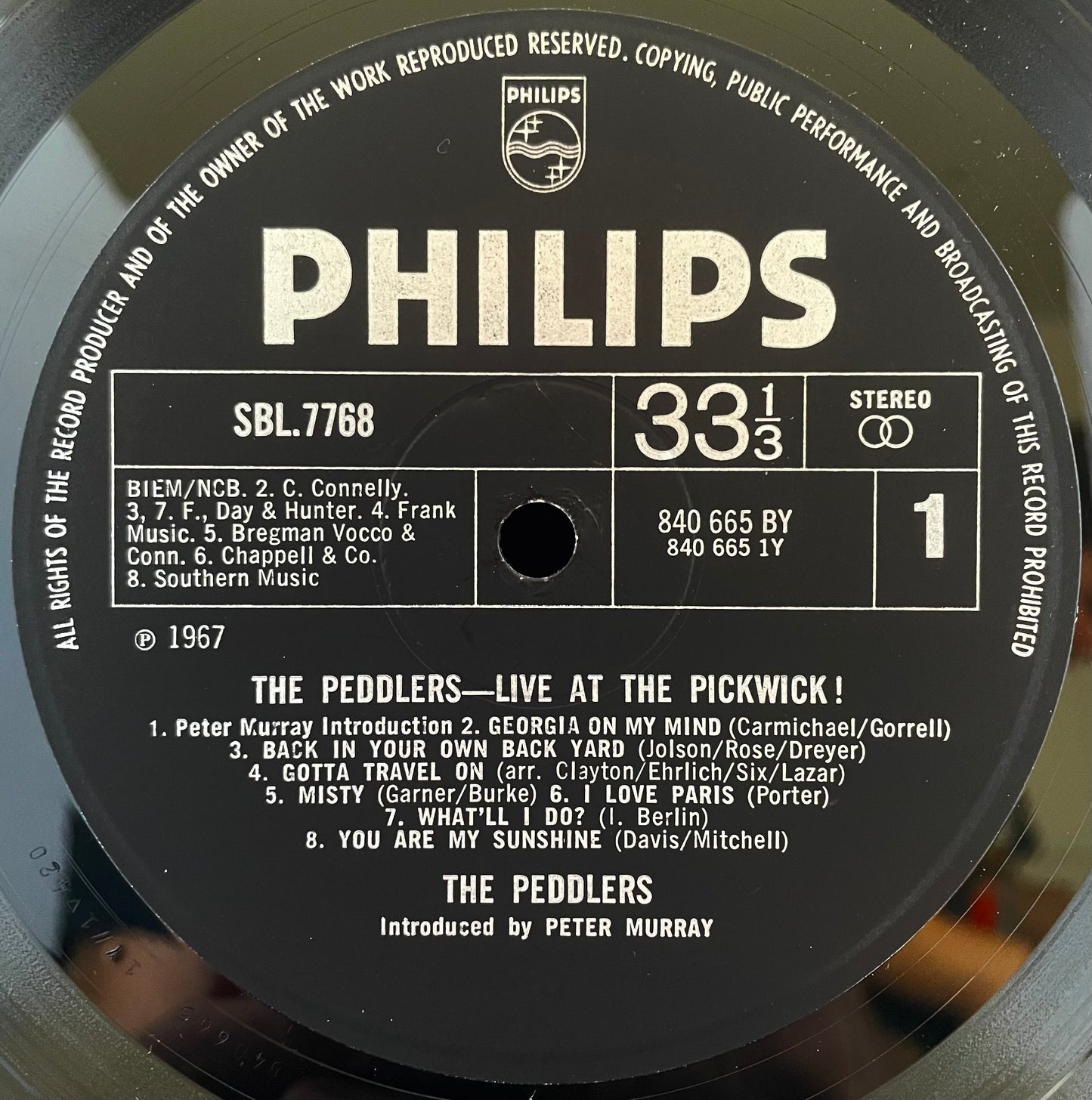 The Peddlers – Live At The Pickwick! - USED Vinyl LP