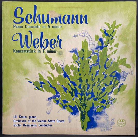 Schumann / Weber – Piano Concerto In A Minor – USED Vinyl LP MONO