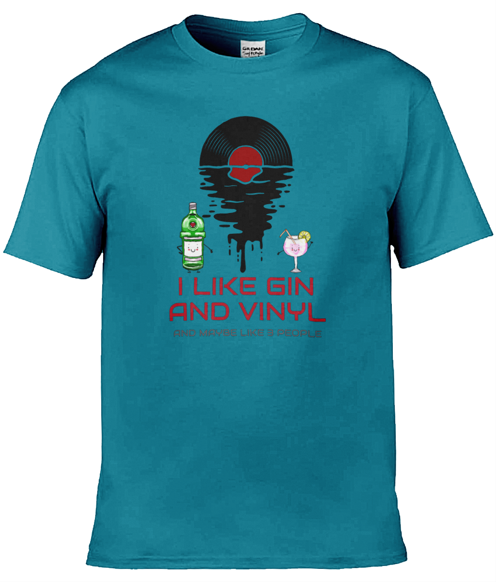 I Like Gin & Vinyl - Gildan Softstyle T-Shirt