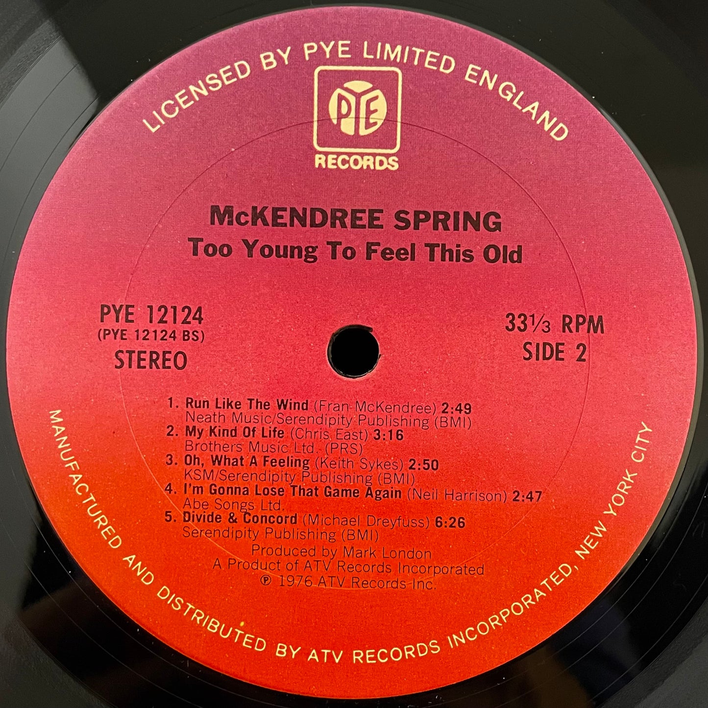 McKendree Spring – Too Young To Feel This Old – USED Vinyl LP