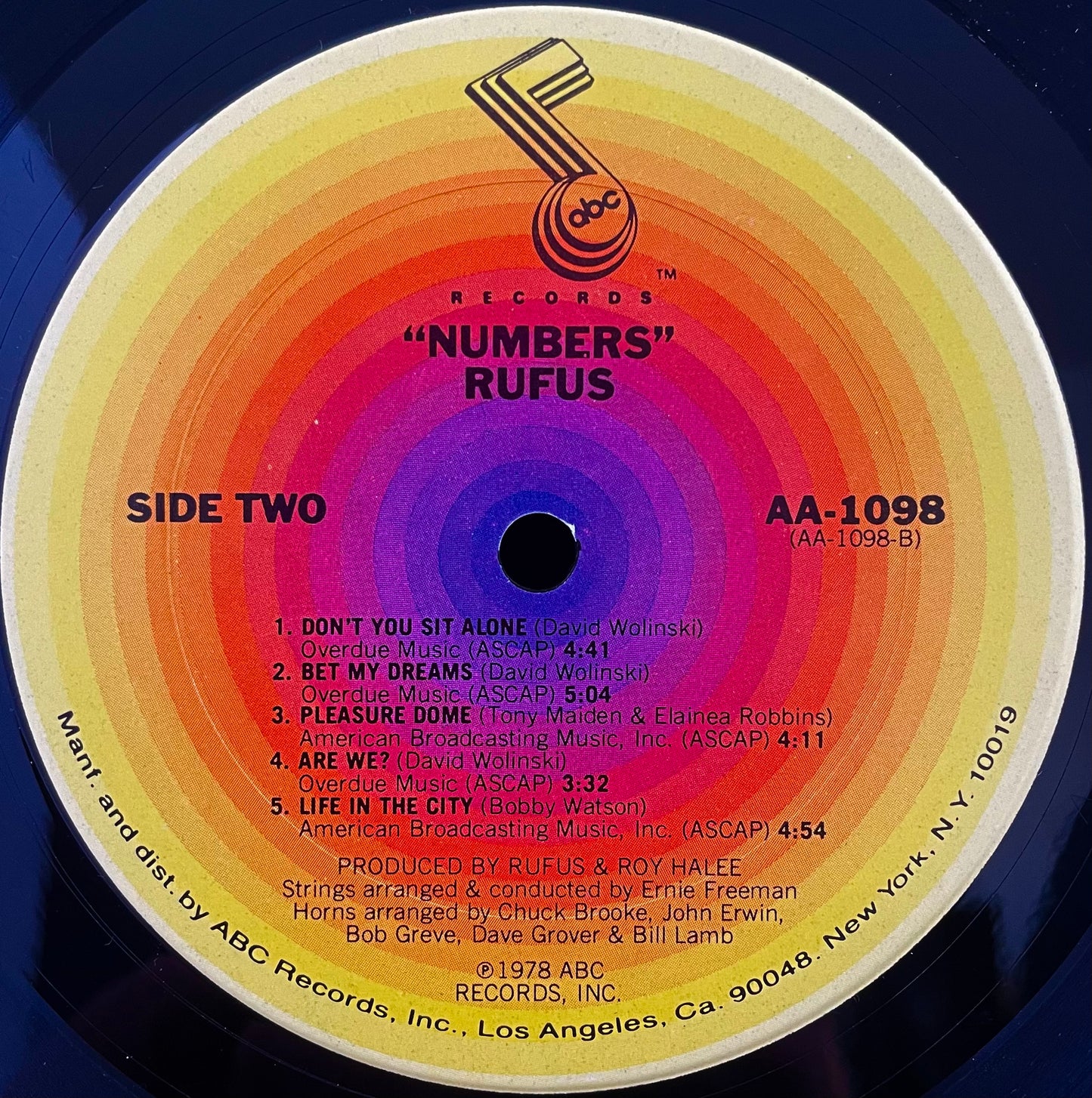 Rufus – Numbers - USED Vinyl LP