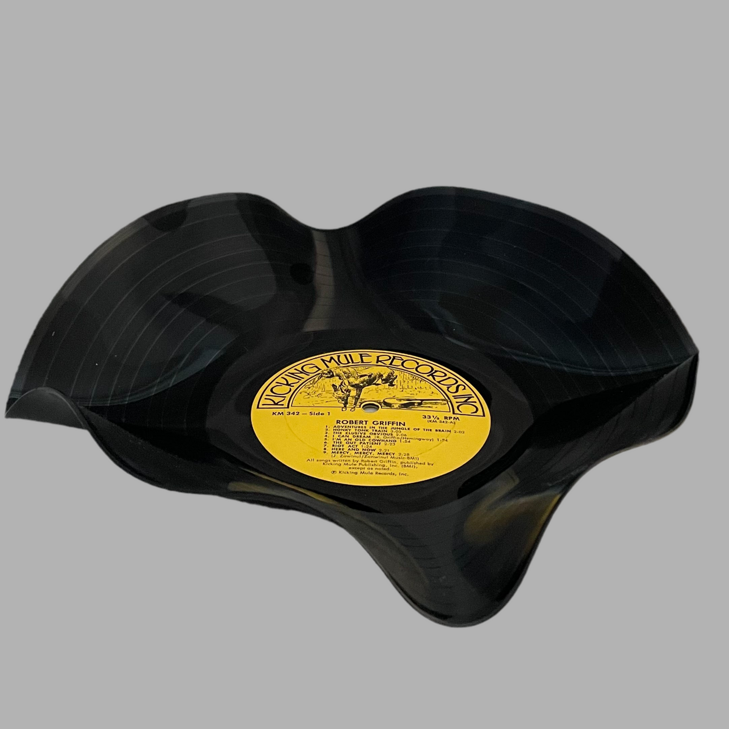 The 'Kicking Mule’ 12" Vinyl Record Bowl