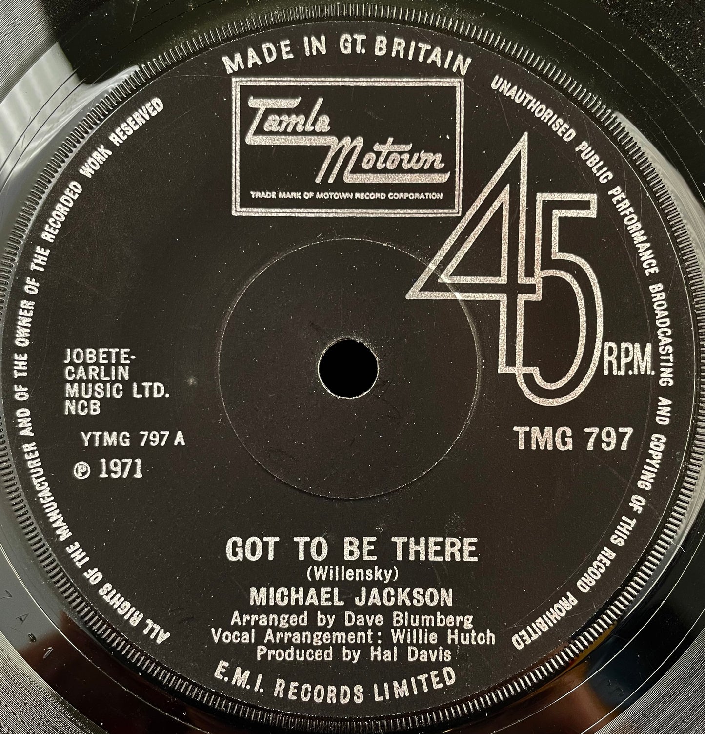 Michael Jackson – Got To Be There – USED Vinyl 7" Single