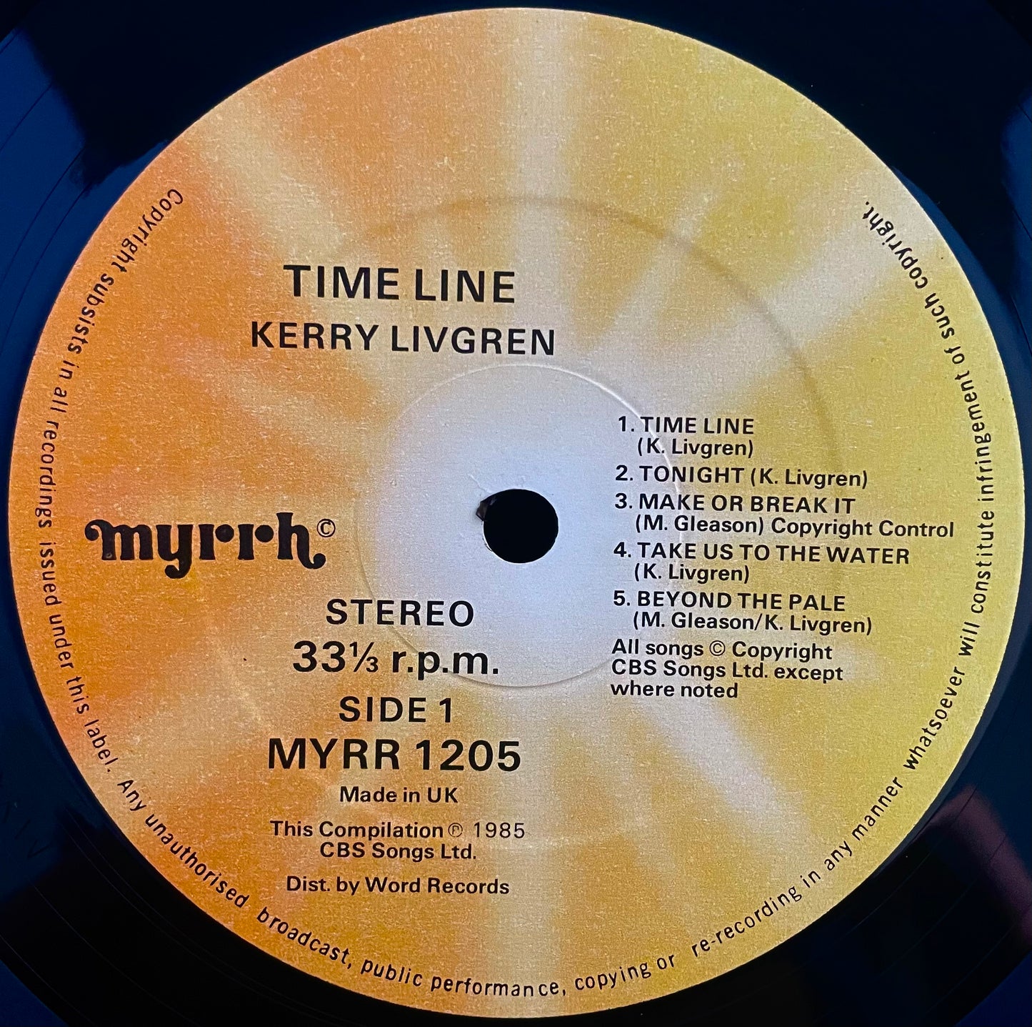 Kerry Livgren AD – Time Line – USED Vinyl LP