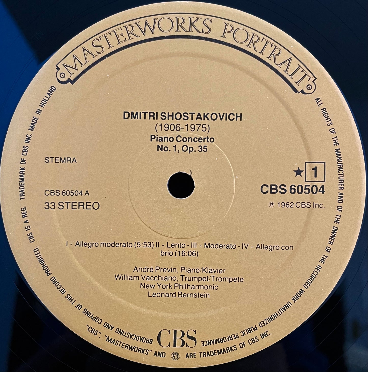 Shostakovich - Previn, Bernstein – Piano Concertos Nos. 1 & 2– USED Vinyl LP