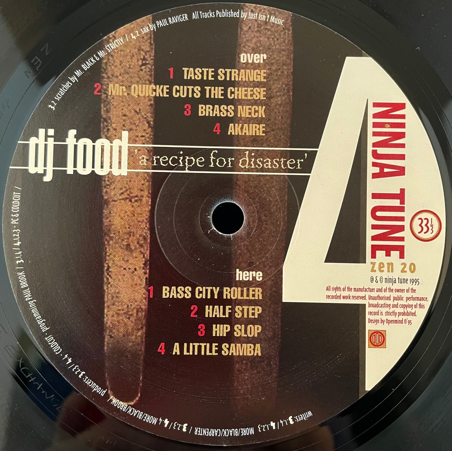 DJ Food – A Recipe For Disaster – USED Vinyl 2LP