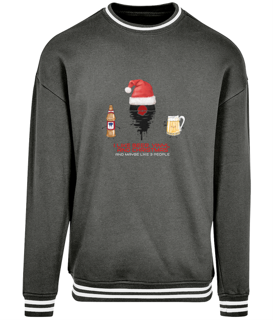 I Like Beer, Vinyl & Christmas -  College crewneck sweatshirt