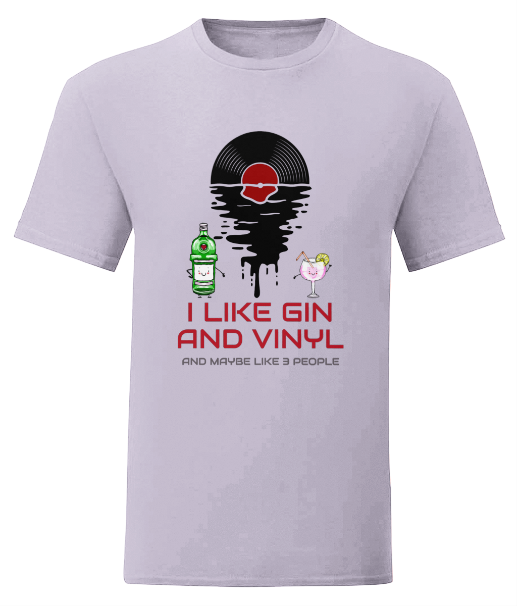 I Like Gin & Vinyl - Fruit of the Loom T-Shirt