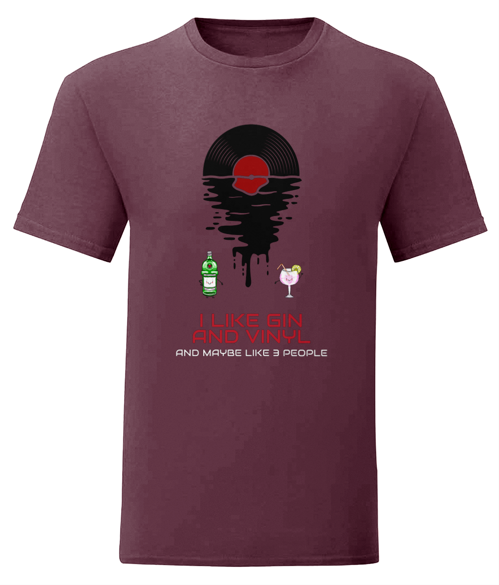 I Like Gin & Vinyl - Fruit of the Loom T-Shirt