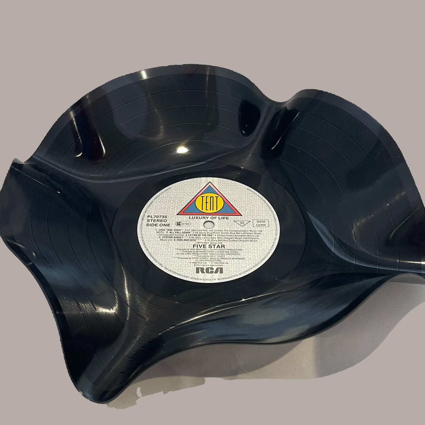 The 'Tent’ 12" Vinyl Record Bowl