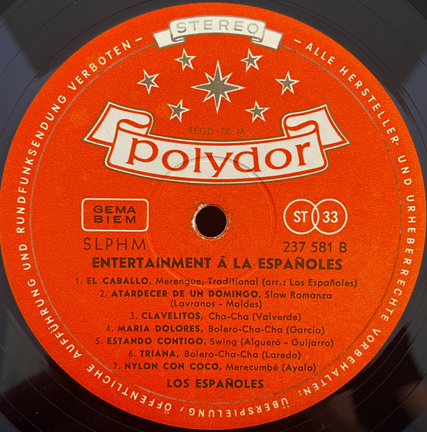 Los Españoles – Entertainment À La Españoles - USED Vinyl LP