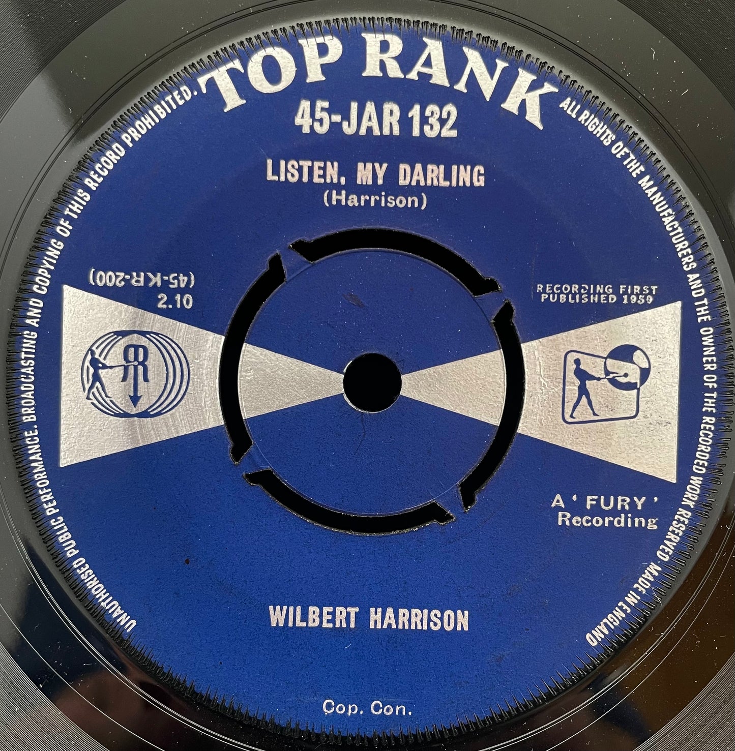 Wilbert Harrison ‎– Kansas City – USED Vinyl 7" Single