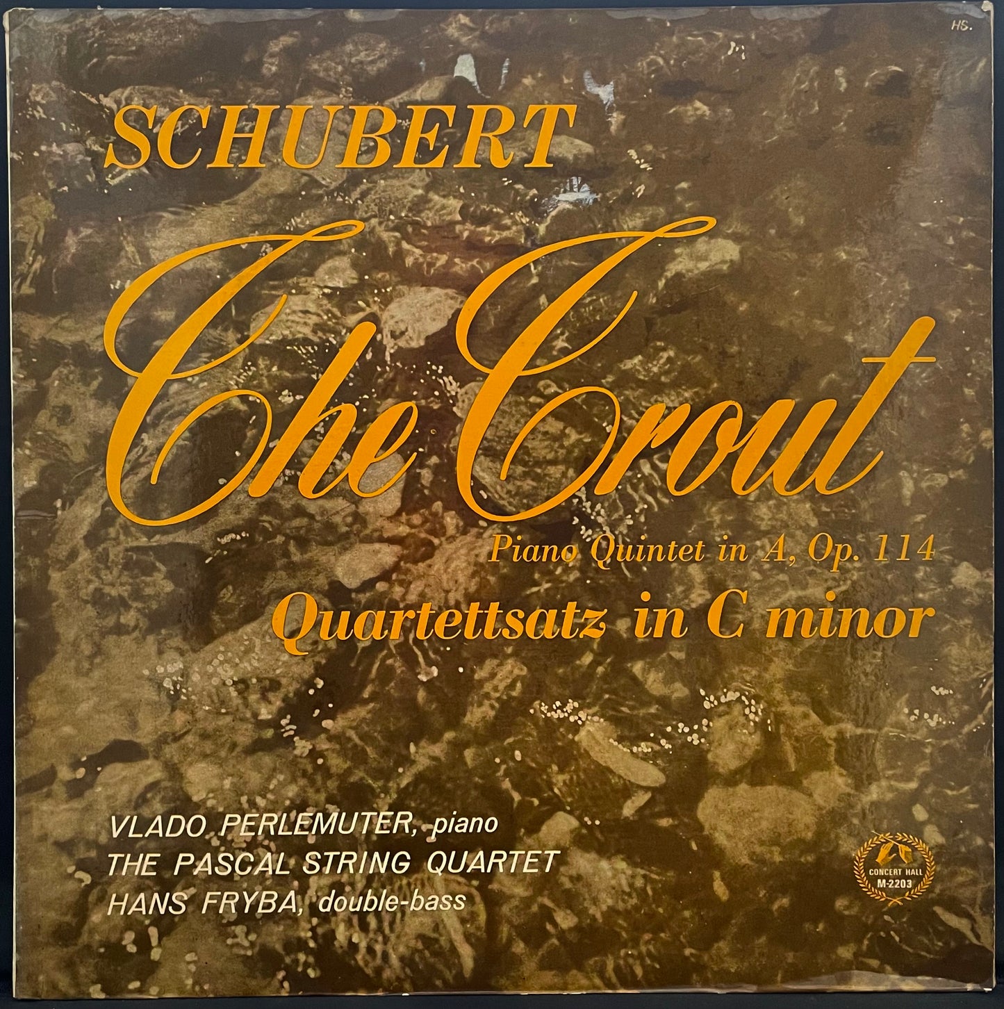 Schubert, Vlado Perlemuter, Hans Fryba – The Trout – USED Vinyl LP