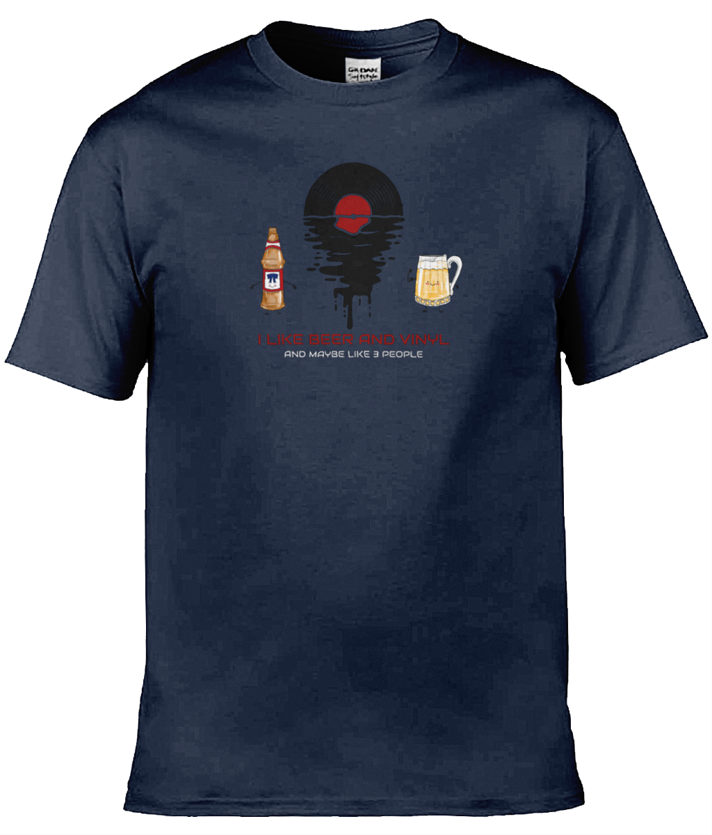 I Like Beer & Vinyl - 5 - Gildan Softstyle T-Shirt