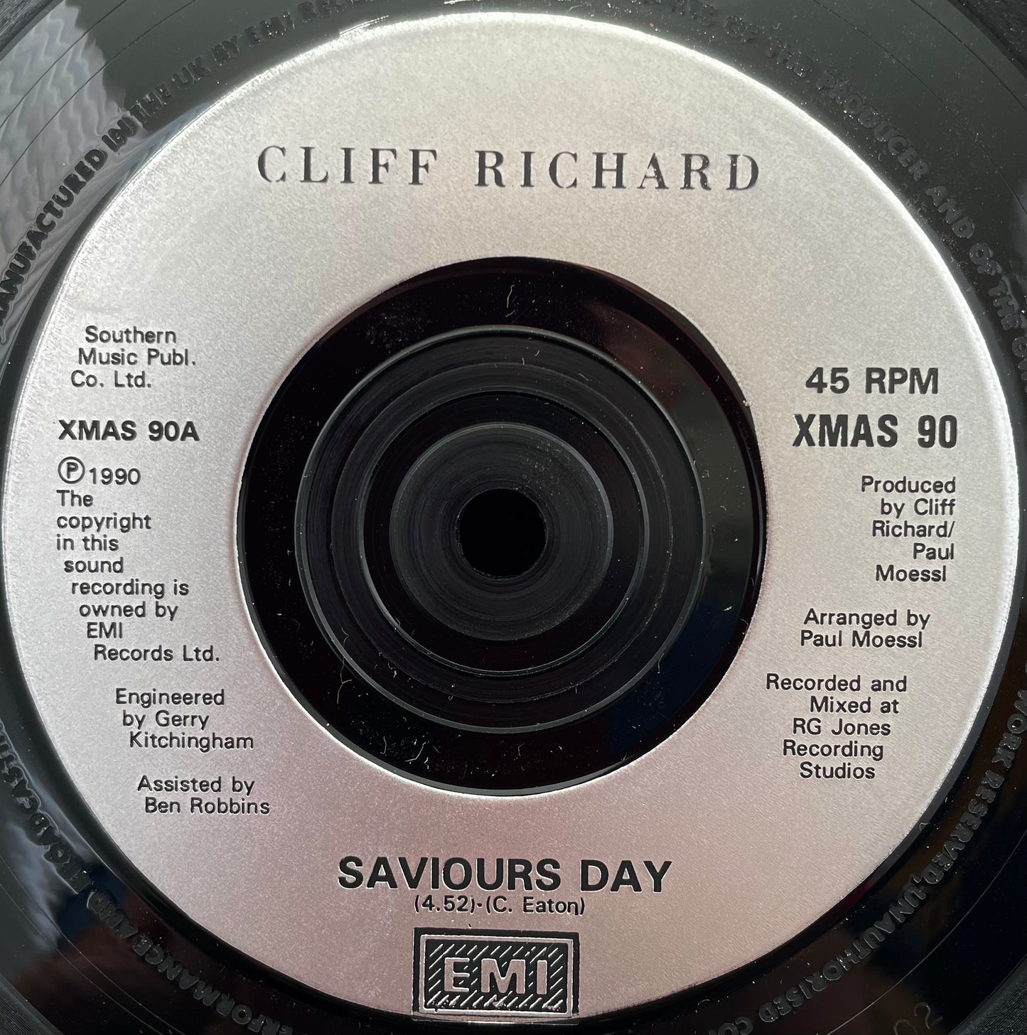 Cliff Richard – Saviour's Day – USED Vinyl 7" Single