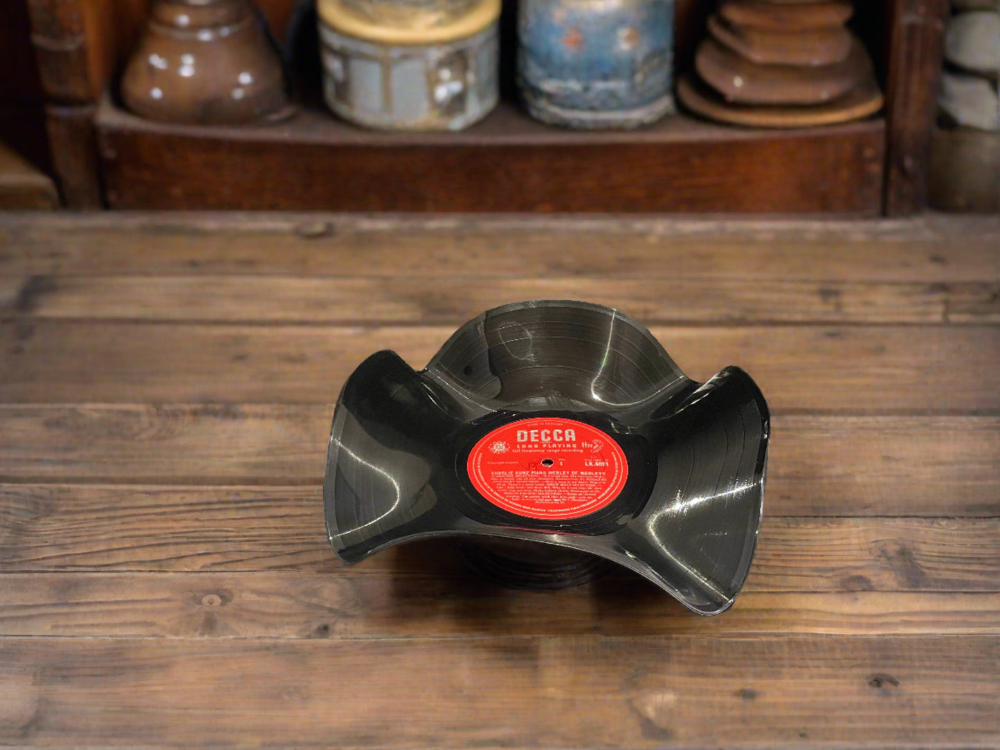 The 'Decca Red' 12" Vinyl Record Bowl