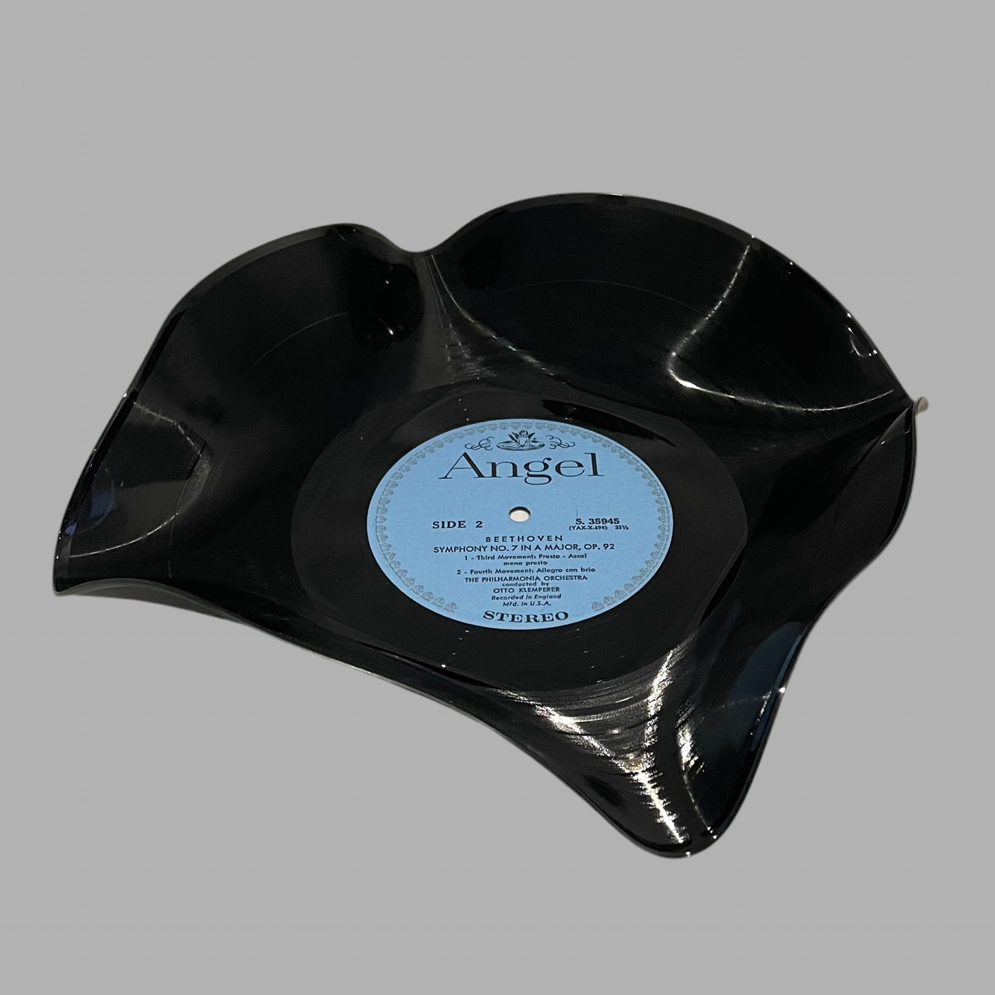 The 'Angel’ 12" Vinyl Record Bowl