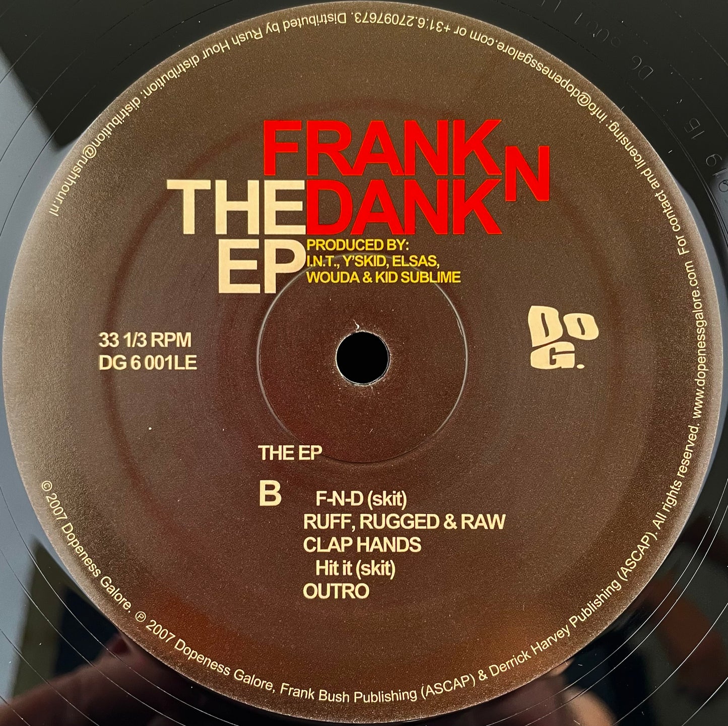 Frank N Dank – The EP - USED Vinyl 12" 2EP