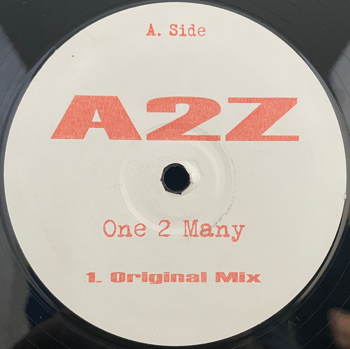 A2Z – One 2 Many – USED Vinyl 12" Single